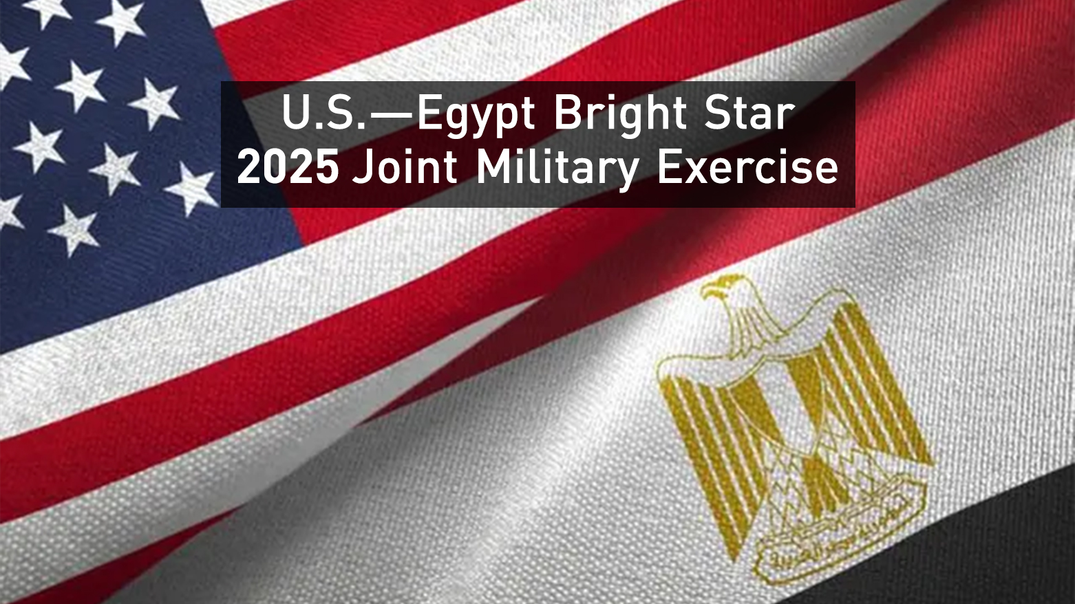 U.S. flag, (U), Egypt's flag. (Graphics: Kurdistan24)