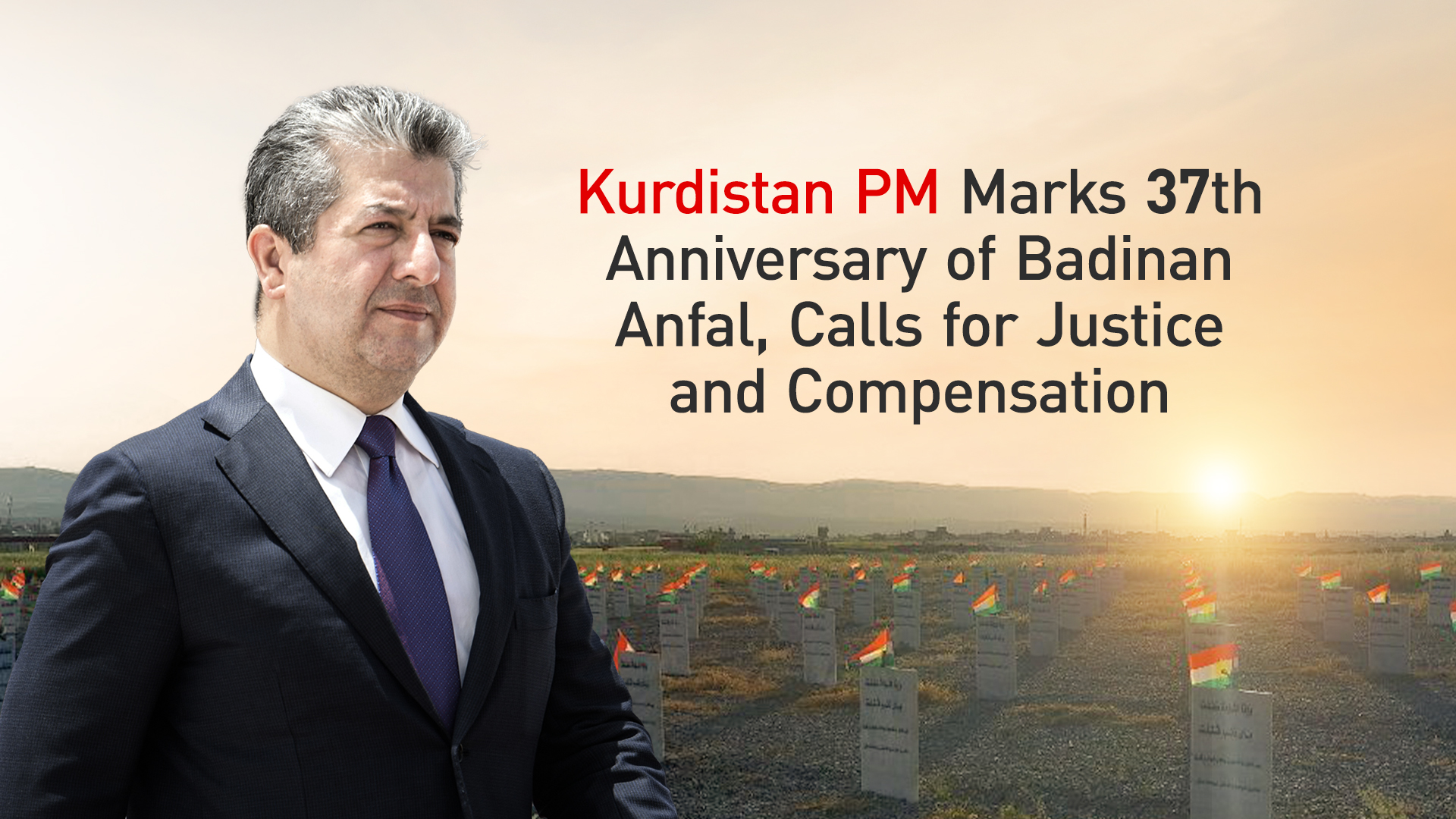 Kurdistan Region Prime Minister Masrour Barzani. (Graphics: Kurdistan24)