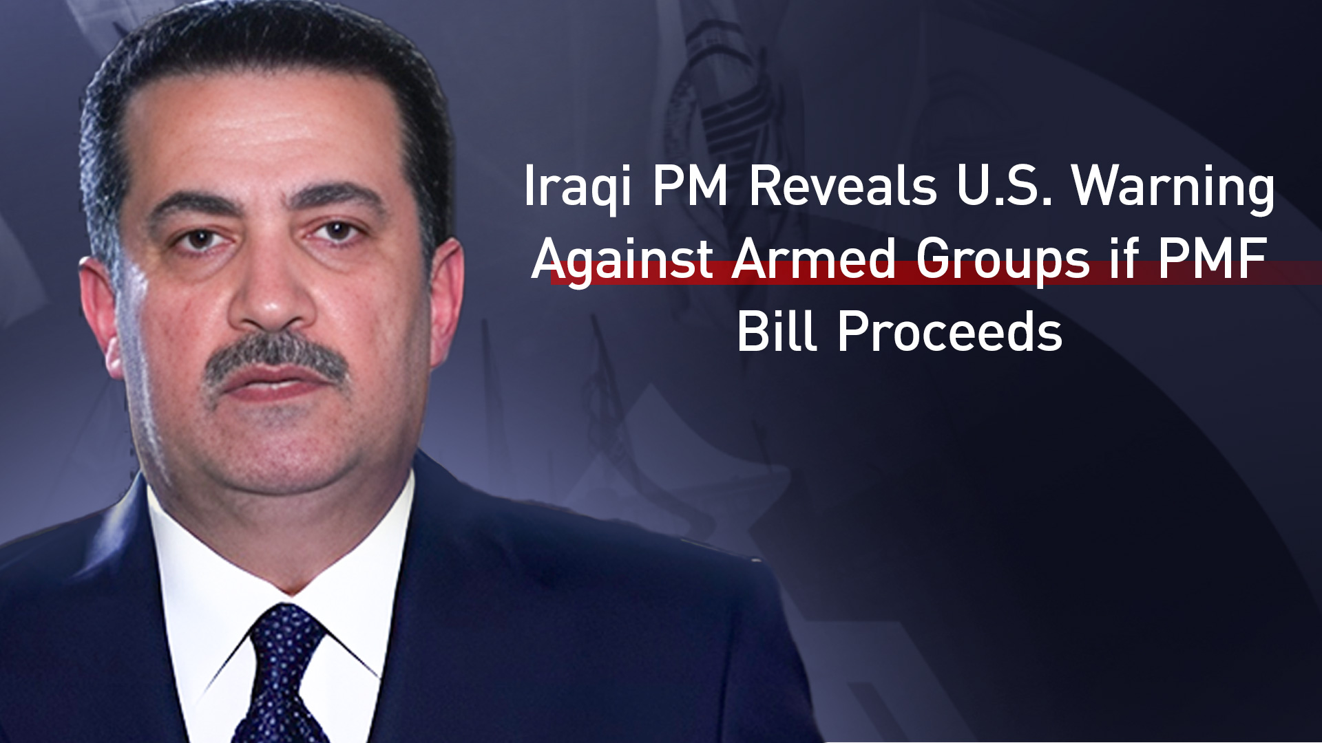 Iraqi Prime Minister Mohammed Shia al-Sudani. (Photo: Designed by Kurdistan24)