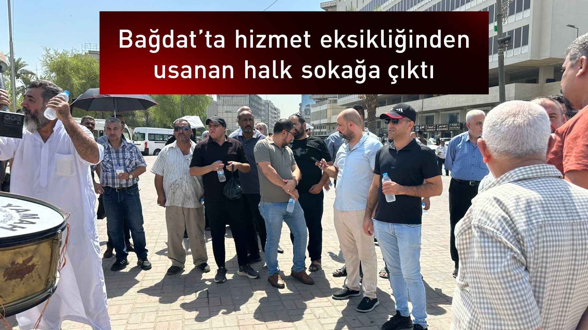 Bağdat’ta halk hizmet eksikliğine karşı sokakta