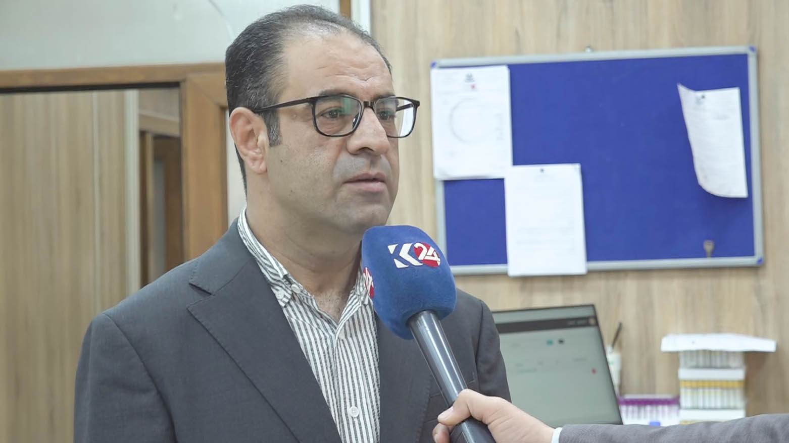 Dr. Dilovan Muhammed, the Director General of Health in Erbil. (Photo: Kurdistan24)