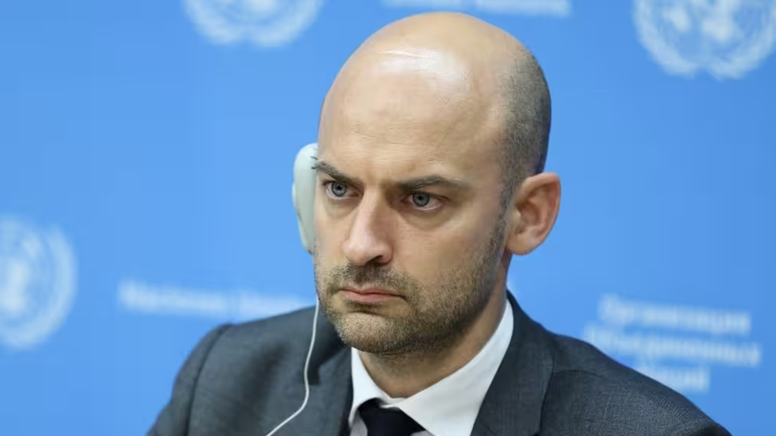 French Foreign Minister Jean-Noel Barrot, at UN headquarters on Jul. 28, 2025. (AFP)