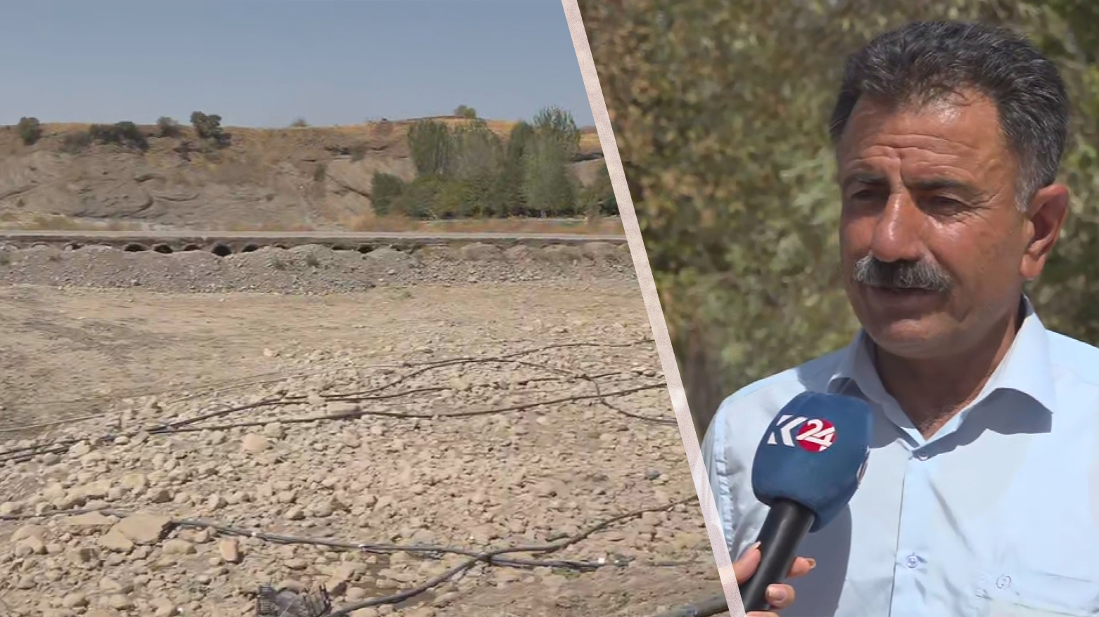 جفاف تاريخي يضرب نهر "واژە" في السليمانية ويهدد حياة عشرات القرى