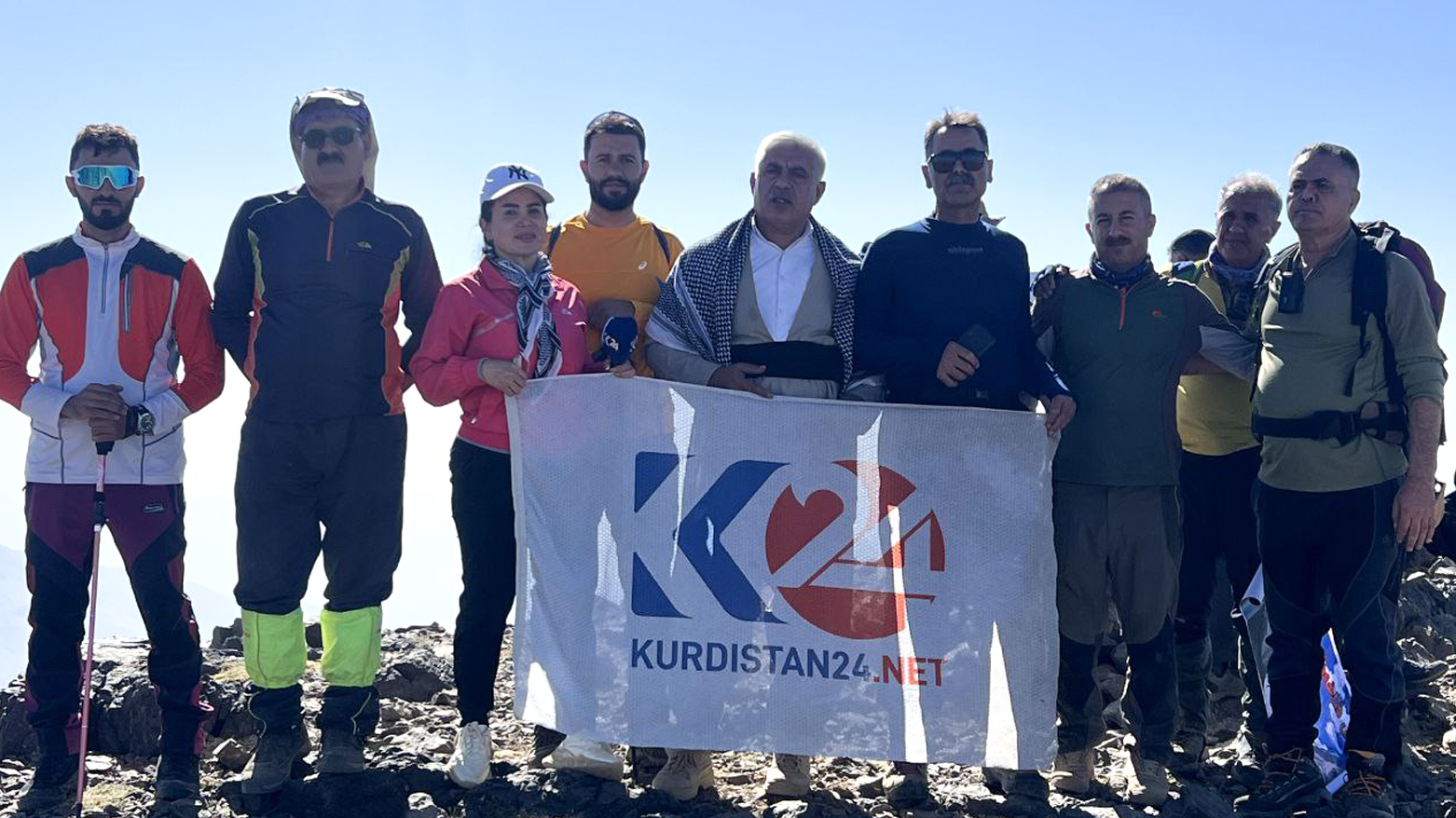 Ala Kurdistan24ê li ser lûtkeya herî bilind a Kurdistanê hate bilindkirin