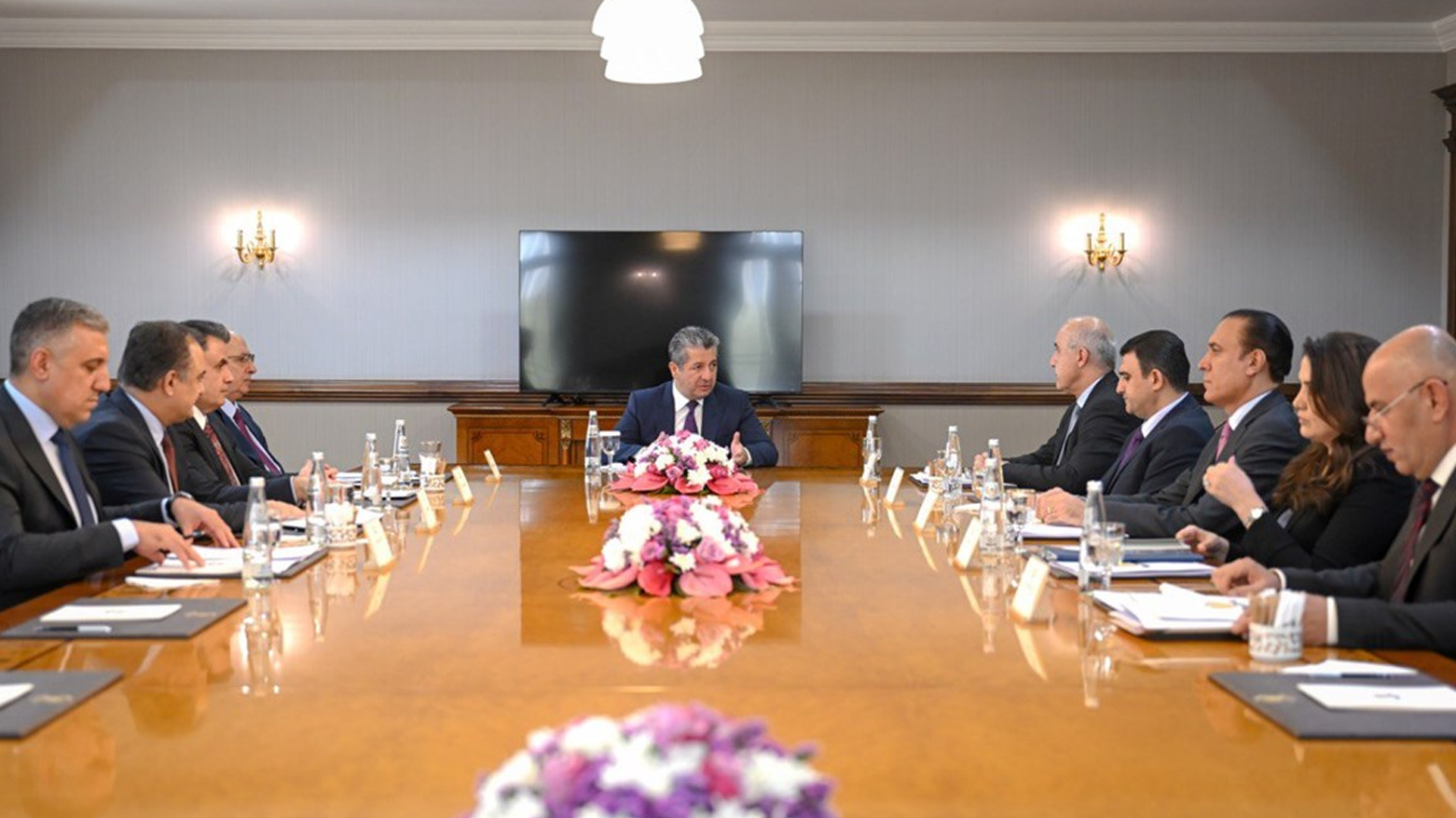 Başbakan Barzani, Kürdistan Bölgesi müzakere heyetiyle toplandı