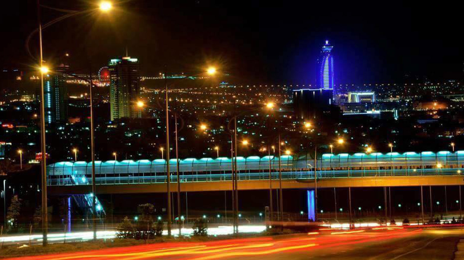 A nighttime view of Sulaimani city. (Photo: Kurdistan24)