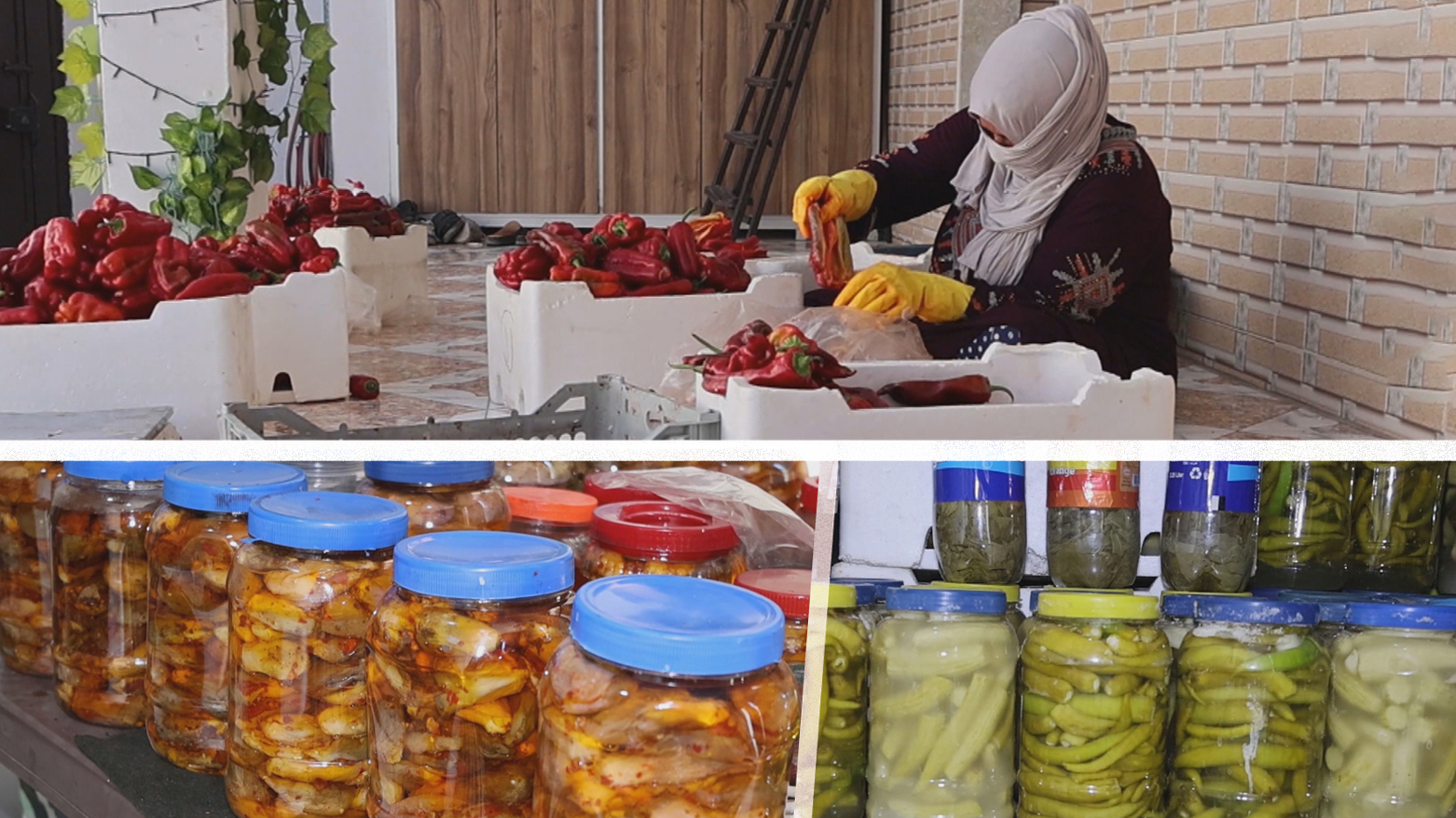لە قامیشلۆ دروستکردنی ترشیات بووەتە سەرچاوەی داهاتی ژمارەیەک ئافرەت