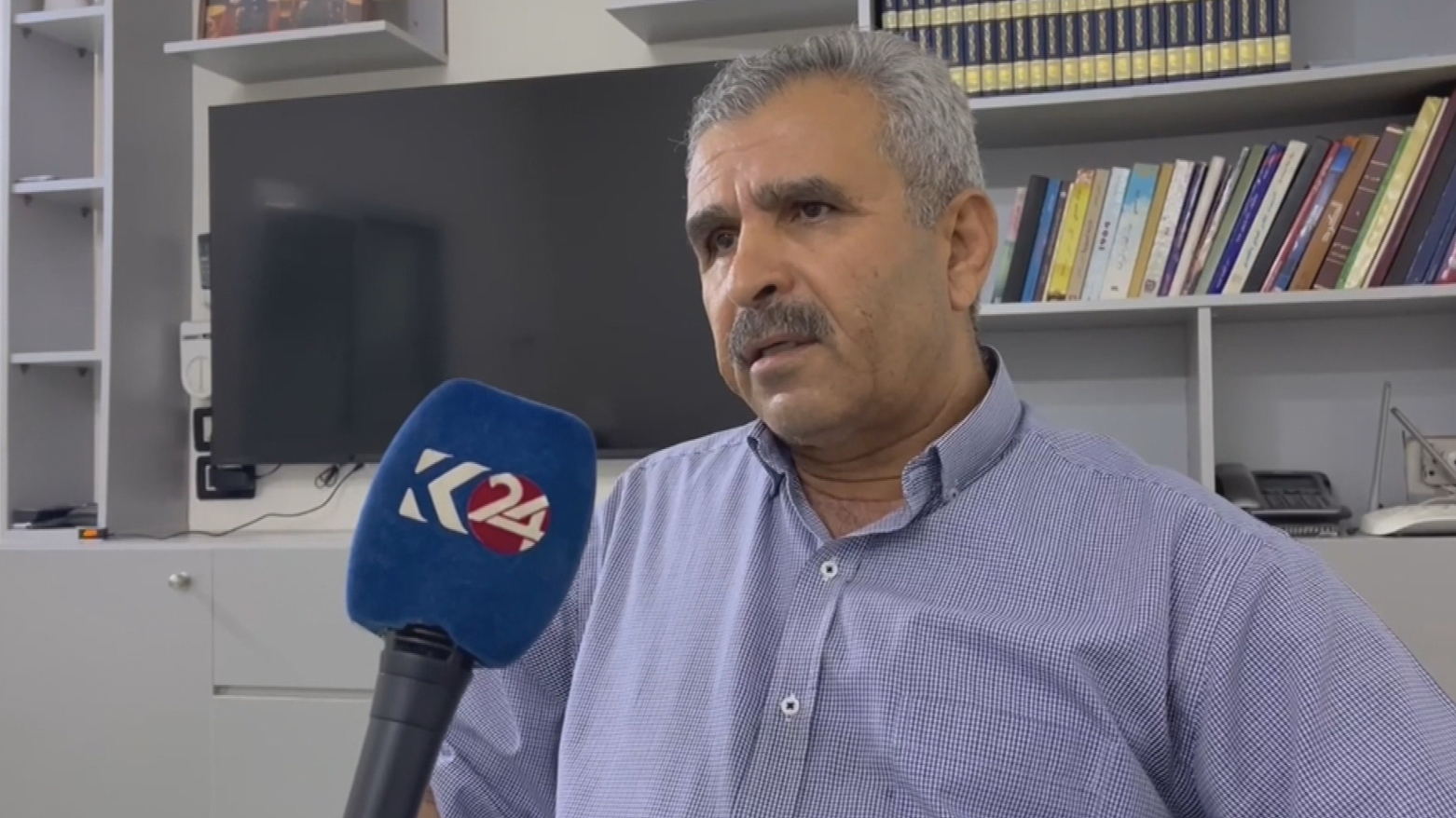 Luqman Suleiman, KNCS representative in Damascus. (Photo: Kurdistan24)