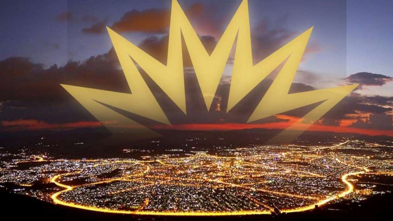 A nighttime view of Sulaimani city, decorated with the Runaki Project logo. (Photo: Designed by Kurdistan24)