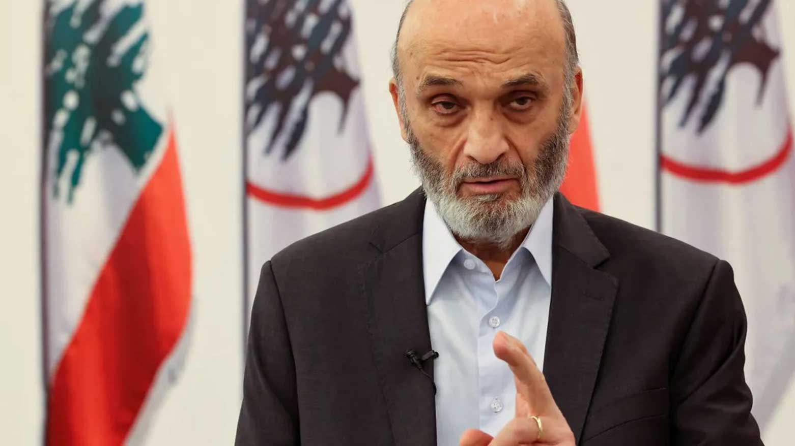 Samir Geagea, leader of the Christian Lebanese Forces party, at his residence in Maarab, north of the capital Beirut, May 20, 2022. (Photo: AFP)