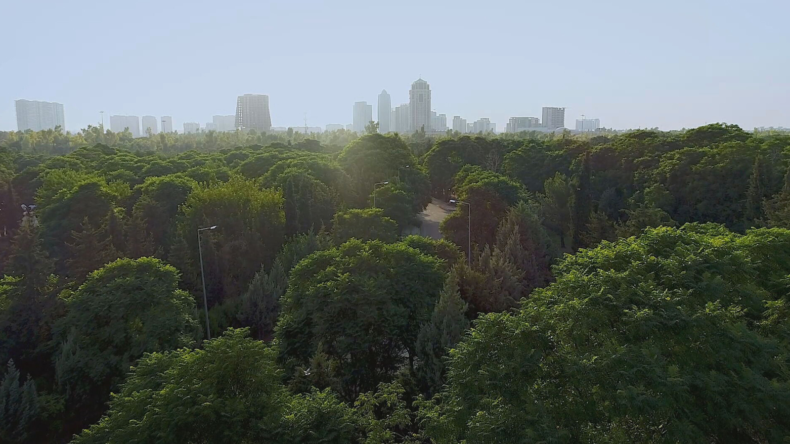 The image shows Erbil's Sami Abdulrahman Park. (Photo: Kurdistan24)