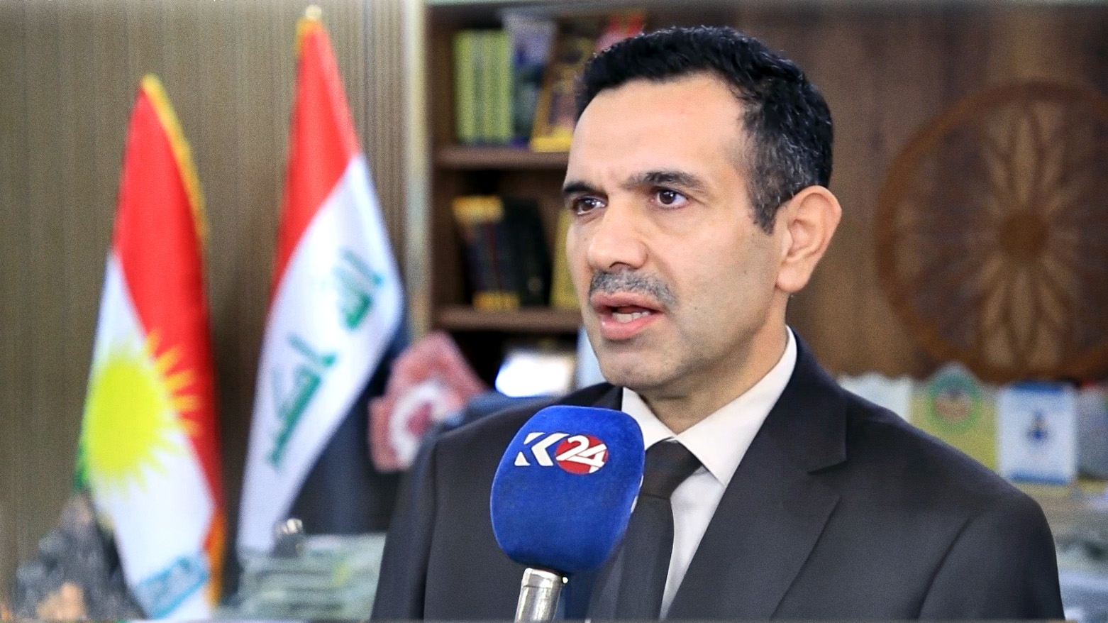 Kurdish education director in Kirkuk, Kameran Ali, speaking to Kurdistan24, Kirkuk, Sep. 13, 2025. (Photo: Kurdistan24)