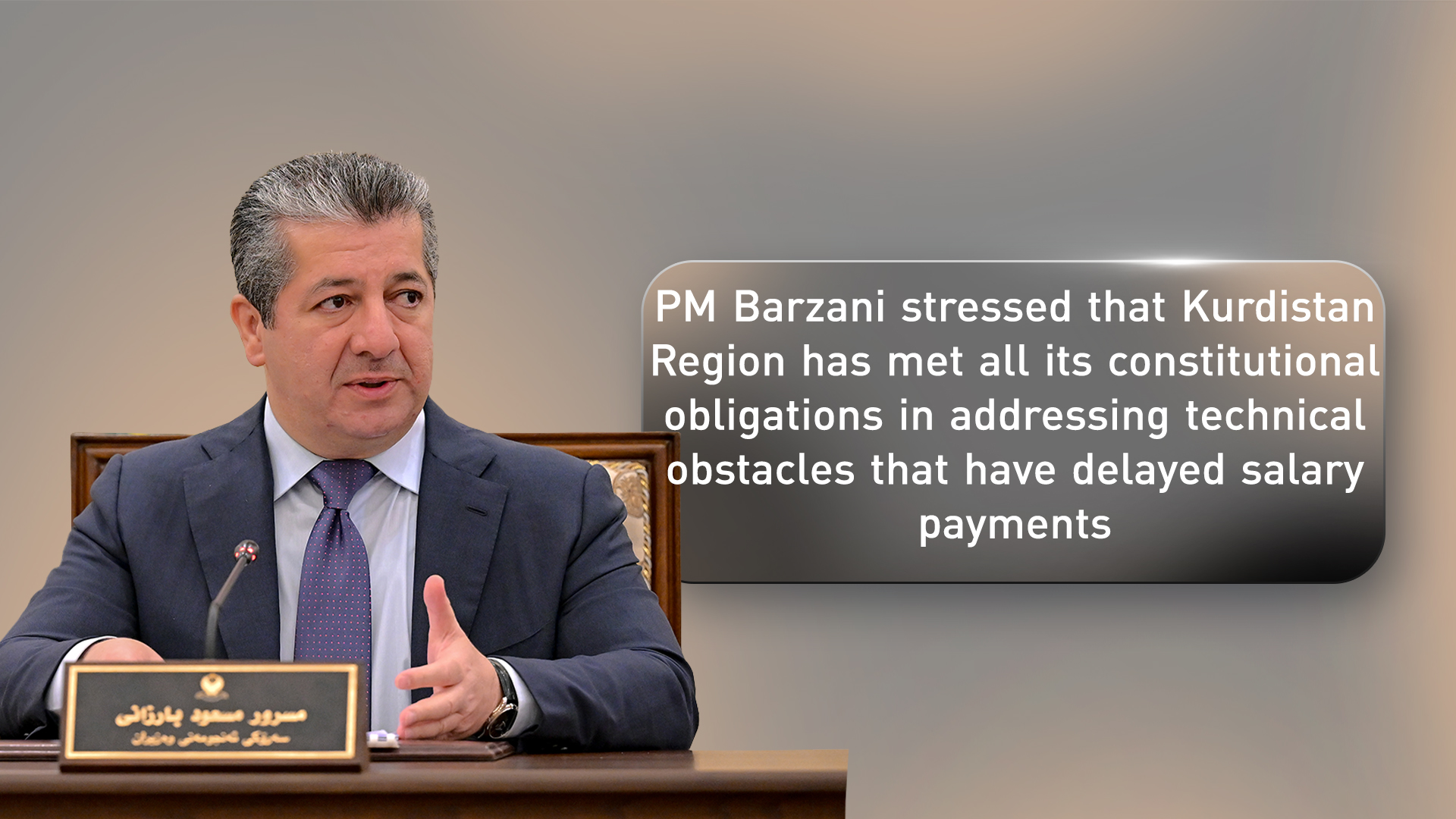 KRG PM Hawler