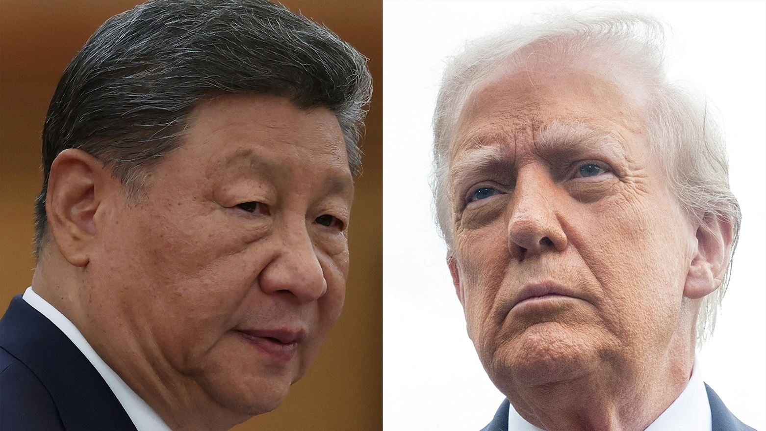 This combination of pictures shows, L/R, Chinese President Xi Jinping and US President Donald Trump. (AFP)