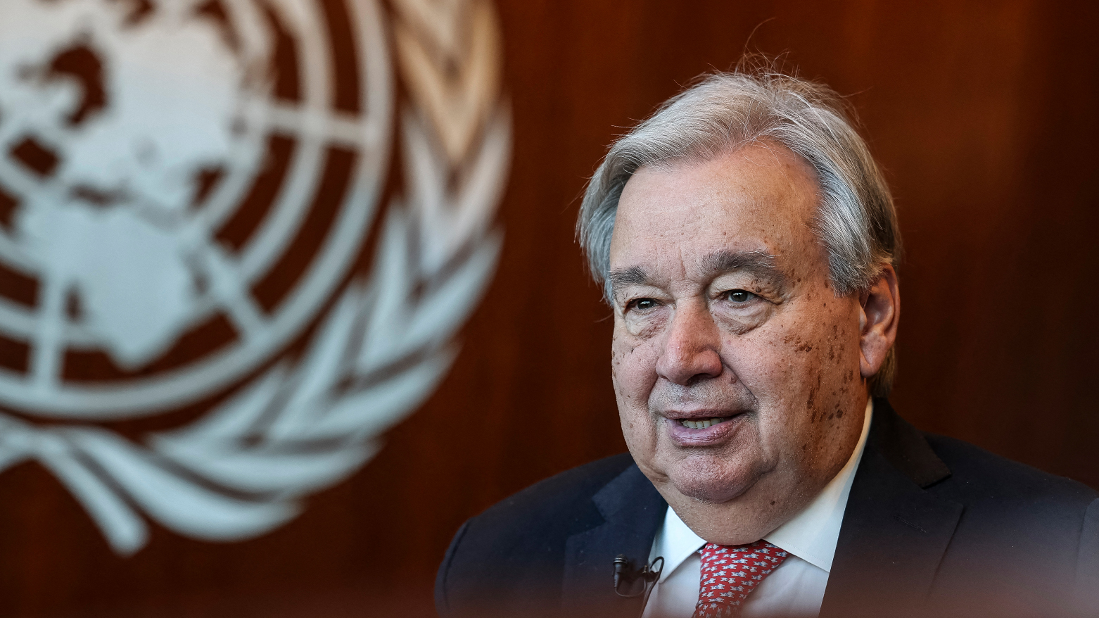 UN Secretary-General Antonio Guterres,  in New York on Sep. 19, 2025. (AFP)
