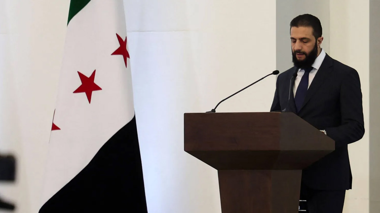 Syria's interim President Ahmed al-Sharaa on Mar. 29, 2025. (AFP)