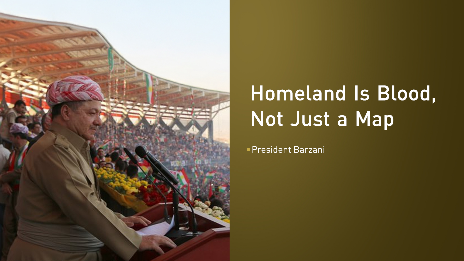 President Masoud Barzani. (Graphics: Kurdistan24)