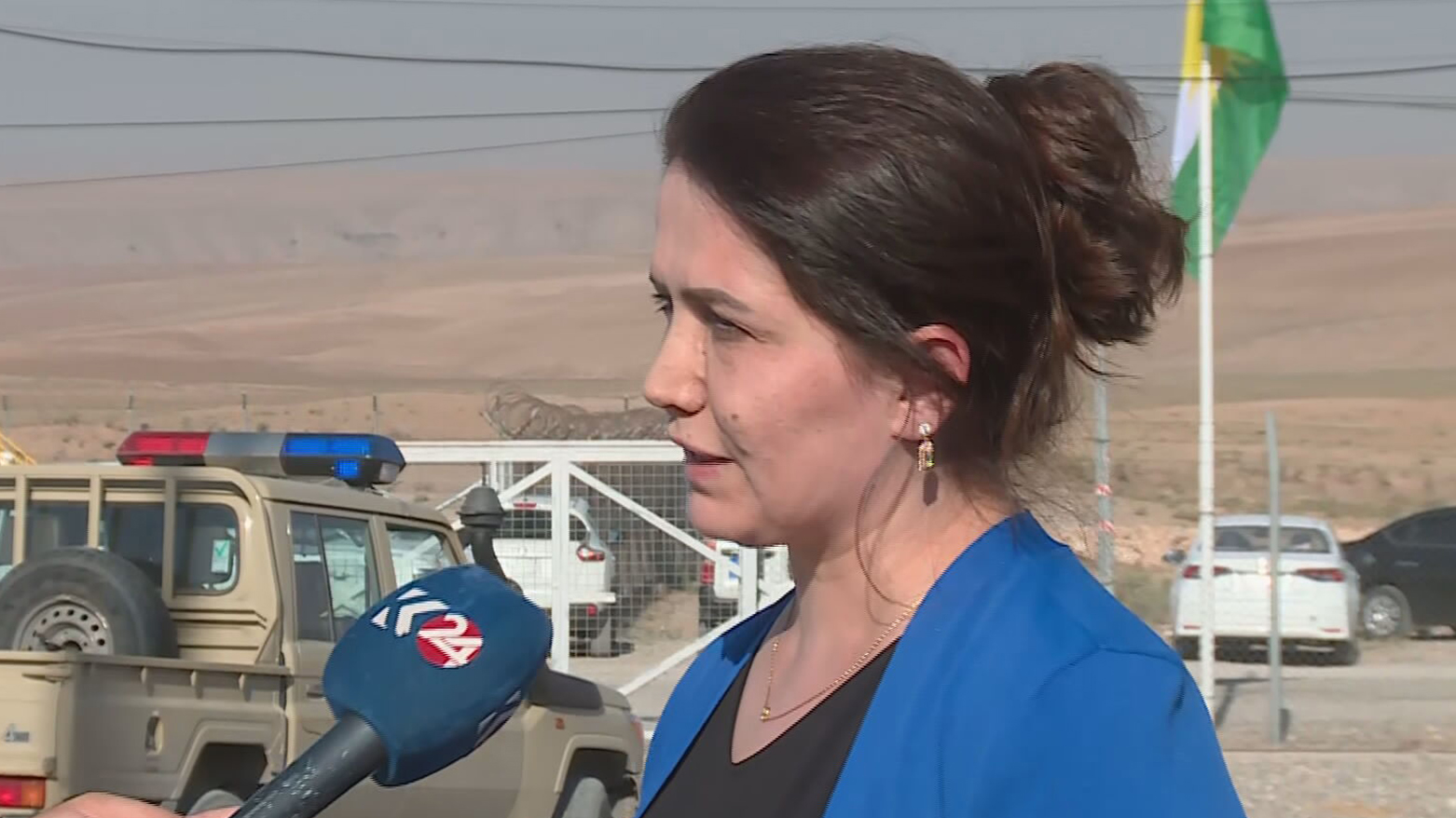 Khazal Auzer, Director General of Contracts and Economic Affairs at the KRG's Ministry of Natural Resources. (Photo: Kurdistan24)