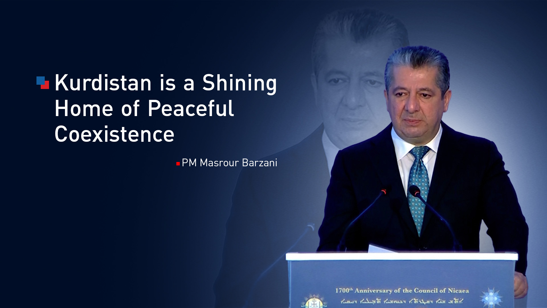 Kurdistan Region's Prime Minister Masrour Barzani. (Photo: Kurdistan24)