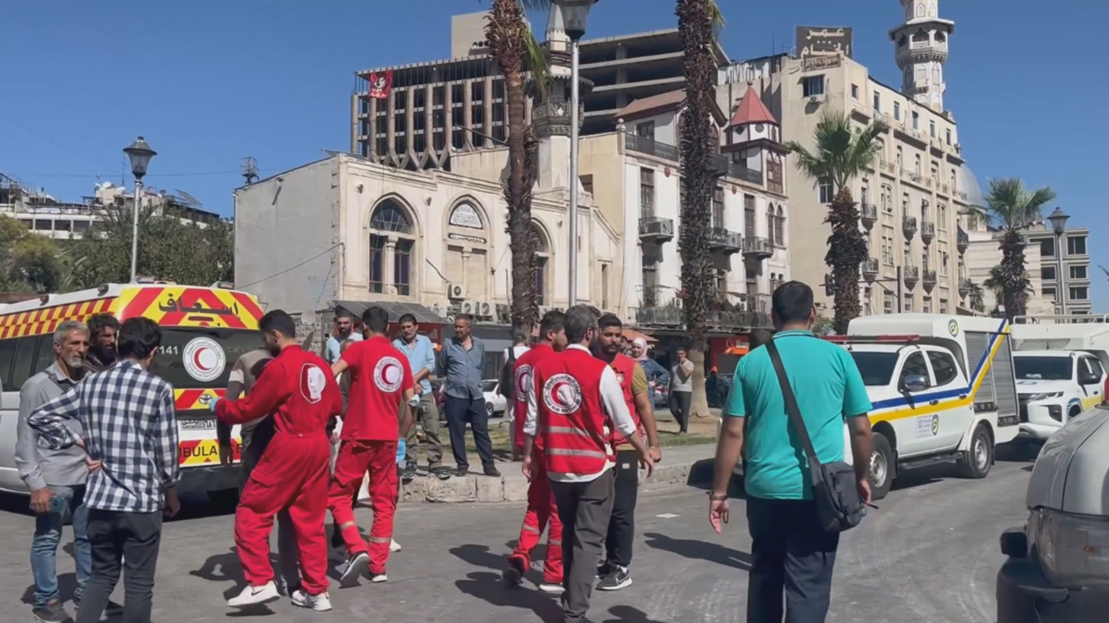 Li Şamê avahiyeke Wezareta Navxwe hilweşiya