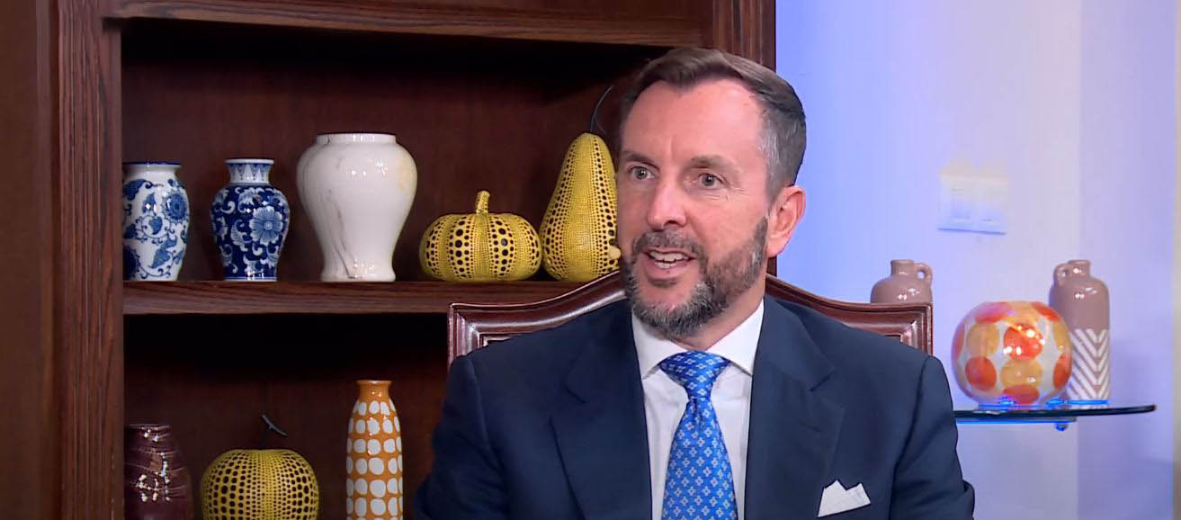 Italian Ambassador to Iraq Niccolò Fontana speaking to Kurdistan24, Oct. 7, 2025. (Photo: Kurdistan24)