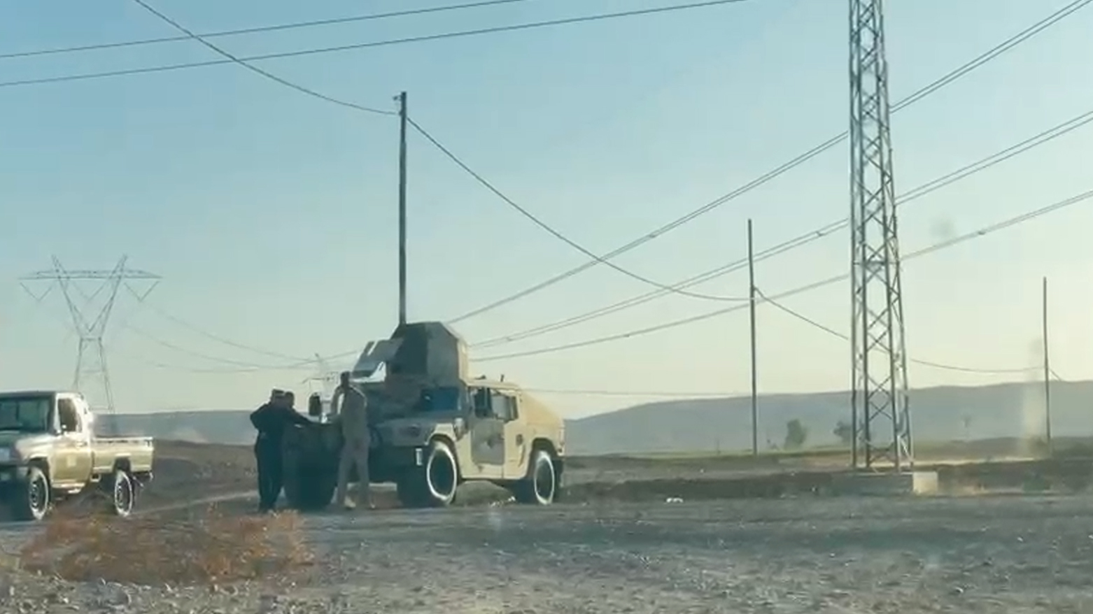 A group of Iraqi armed soldiers in Kirkuk preventing Kurdish farmers from cultivating their lands, Oct. 14, 2025. (Photo: Submitted to Kurdistan24)