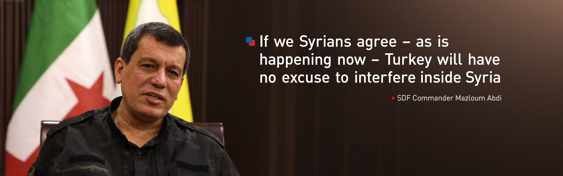 Mazloum Abdi Announces Agreement to Merge Kurdish-Led Forces into Syrian National Army