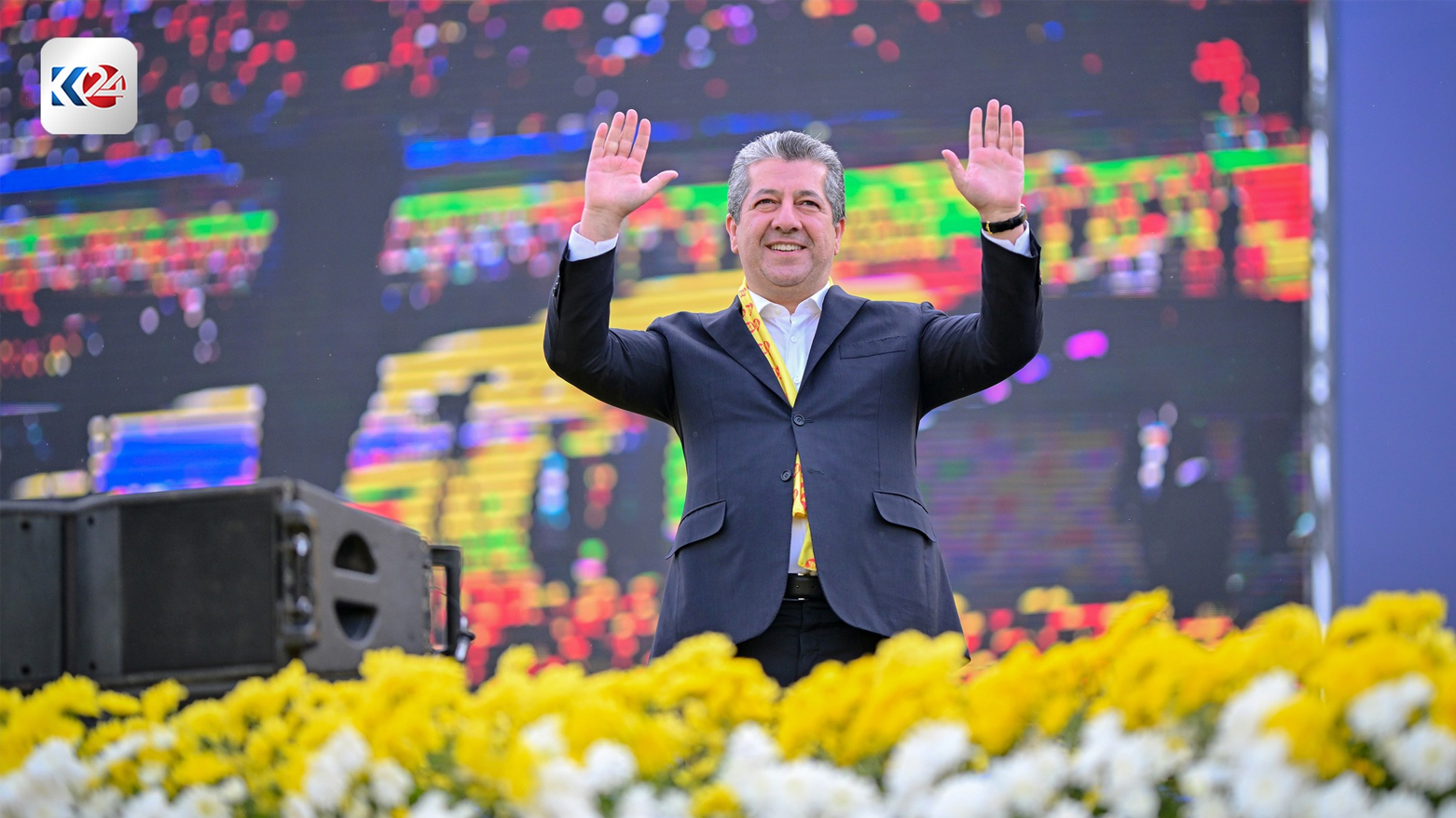 ئاهەنگی بانگەشەی پارتی لە زاخۆ بە بەشداریی مەسرور بارزانی بەڕێوەچوو