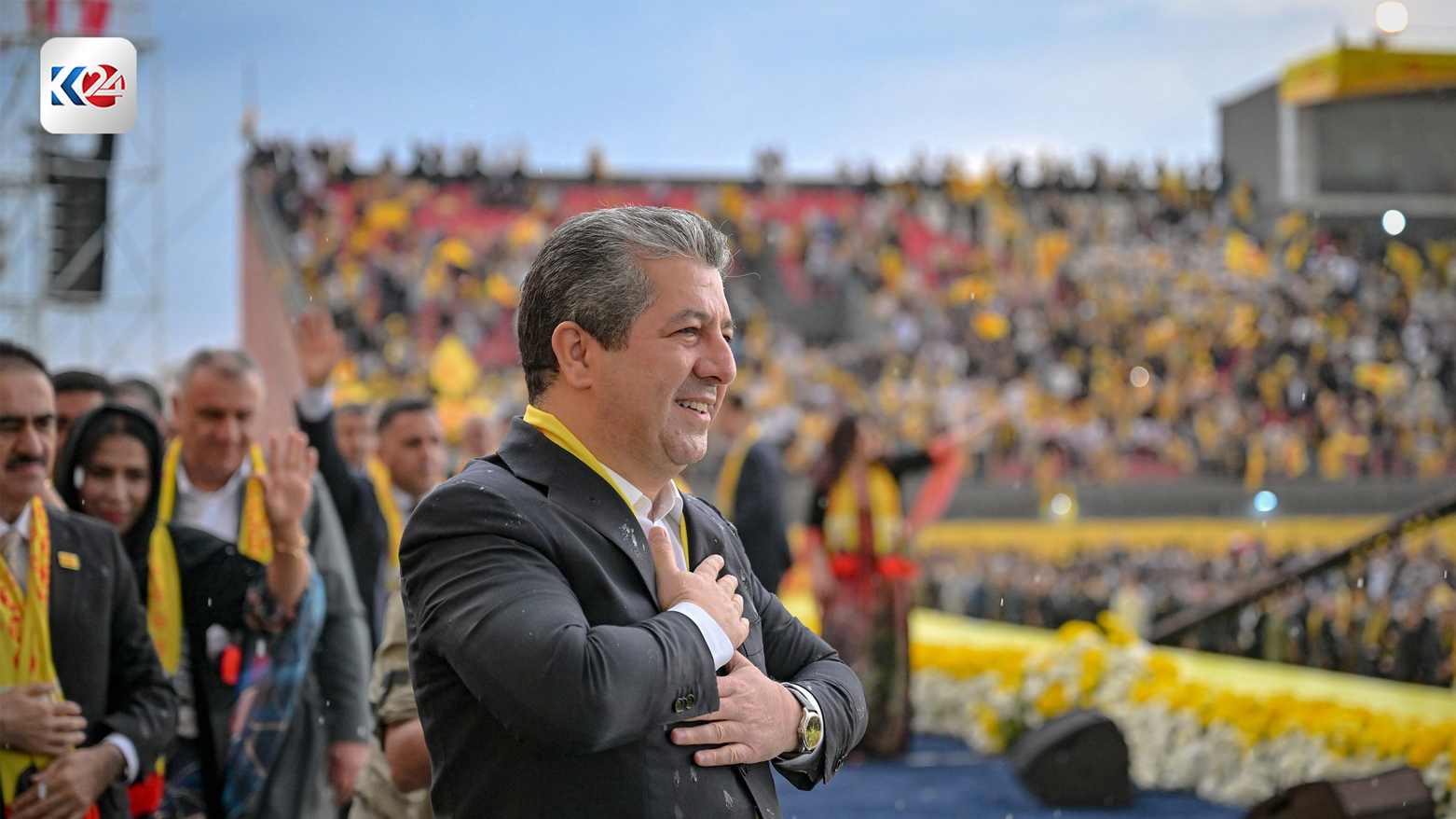 ئاهەنگی بانگەشەی پارتی لە زاخۆ بە بەشداریی مەسرور بارزانی بەڕێوەچوو