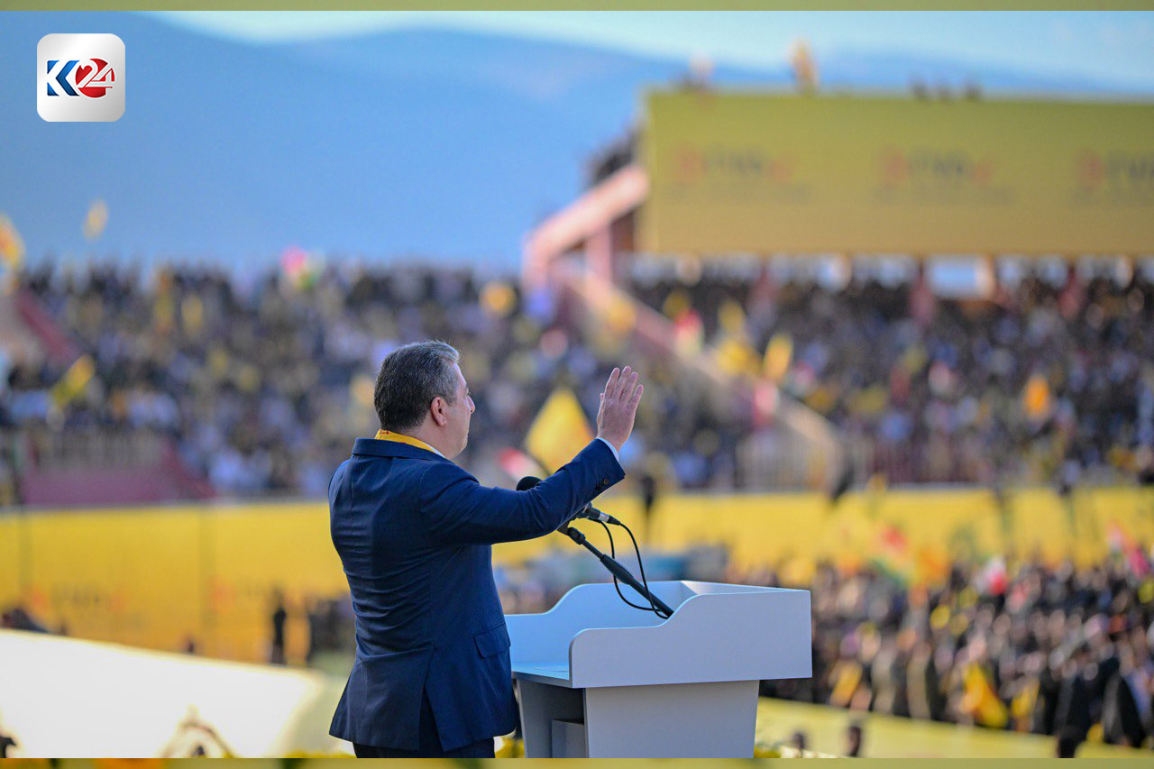 بە وێنە: ئامادەبوونی مەسرور بارزانی لە کەرنەڤاڵی بانگەشەی لیستی پارتی لە سۆران