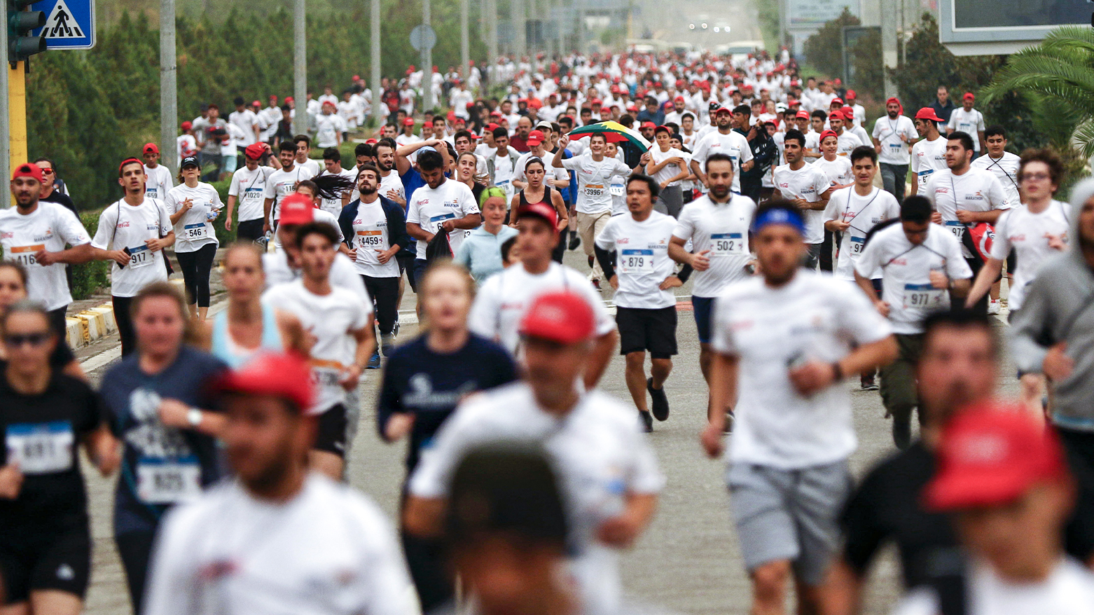 Participants of the International Erbil Marathon are pictured in this photo. (AFP)