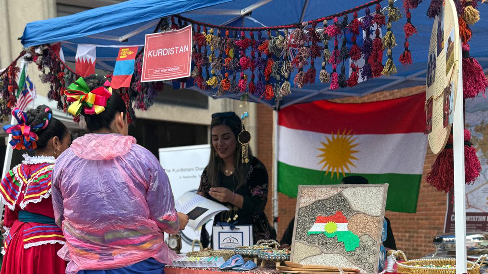 Kurdistani people took center stage at the "Love Your Neighbor" Cultural Celebration in Murfreesboro, Tennessee. (Kurdistan24)