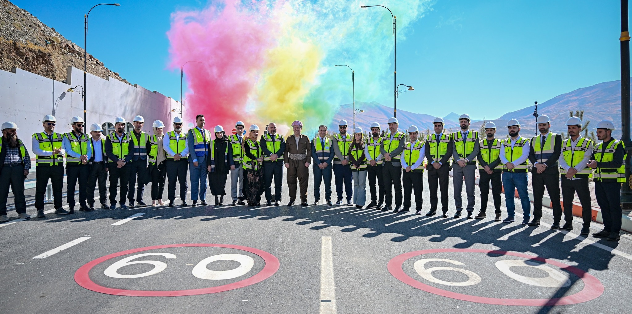 FOTO Haber- Mesrur Barzani, Haci Omeran yol projesini açtı