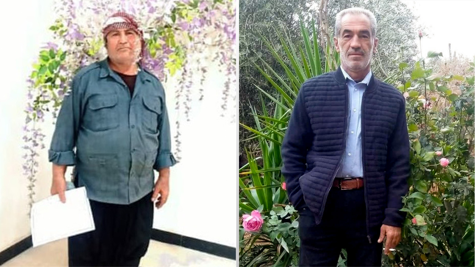Kurdish citizen Mohammed Ahmed Derwish (R), Kurdish citizen Shukri Ahmed (L). (Photo: Handed to Kurdistan24)