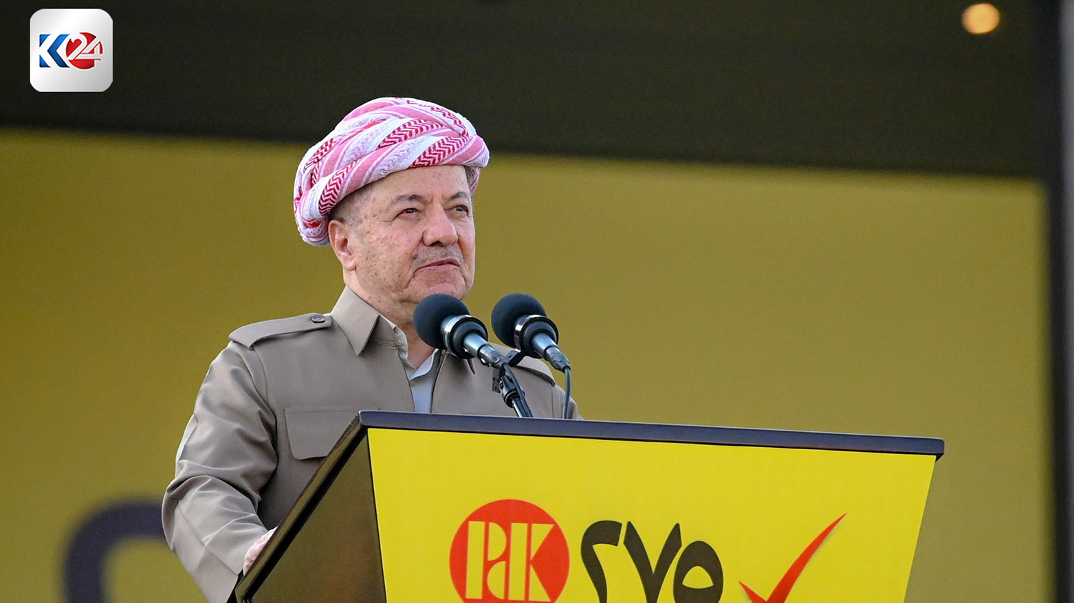 الرئيس بارزاني: الديمقراطي الكوردستاني يشارك في الانتخابات لإحداث إصلاحات مهمة وإظهار قوته الشعبية