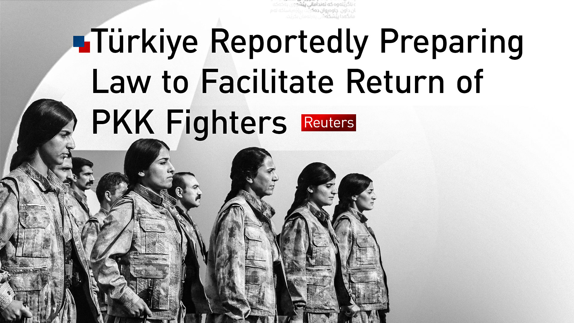 A group of Kurdistan Workers' Party (PKK) fighters. (Graphic: Kurdistan24)