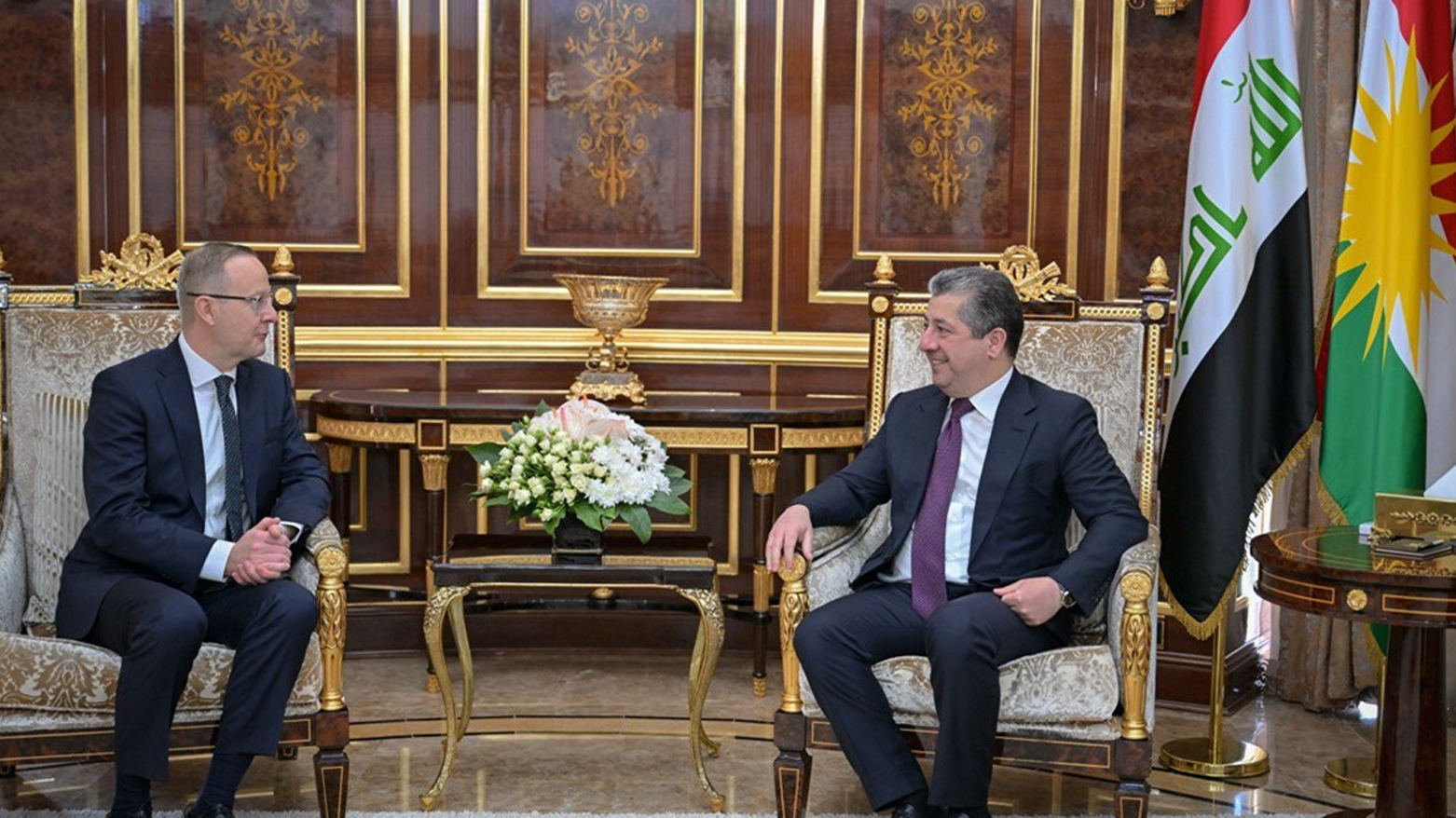 مەسرور بارزانی و باڵیۆزی فینلاند جەخت لە بەهێزکردنی پەیوەندییەکان دەکەنەوە