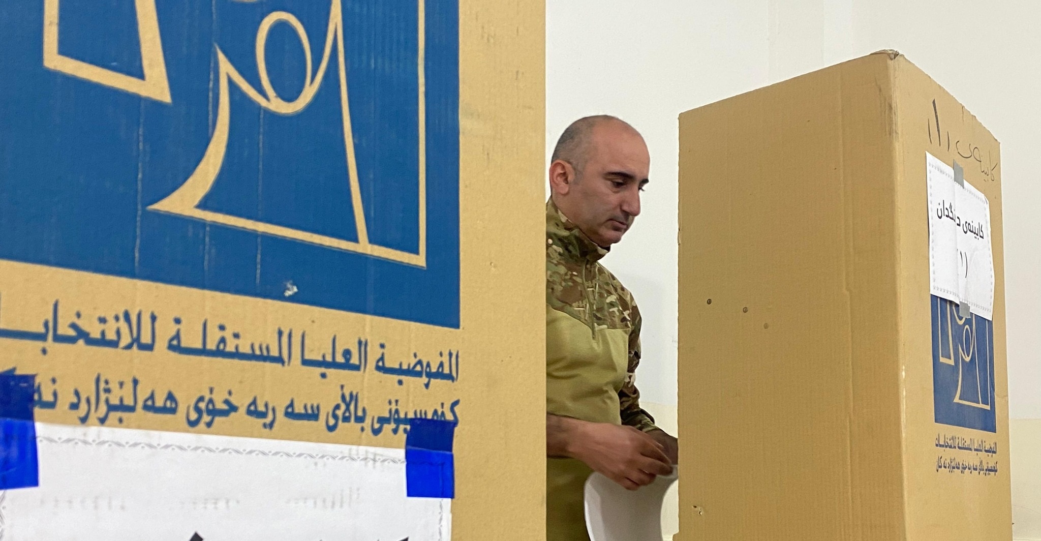 FOTO Haber- Irak Parlamento seçimleri için özel oylama süreci başladı