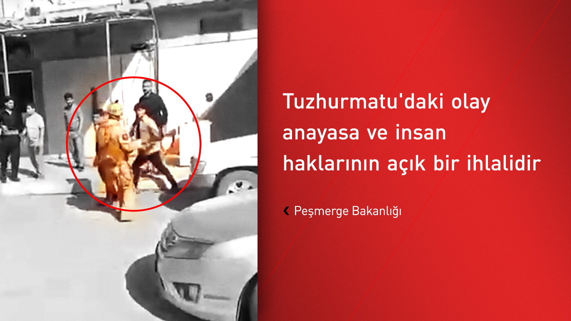 Peşmerge Bakanlığı Iraklı askerlerin Kürt gencine yönelik saldırısını kınadı