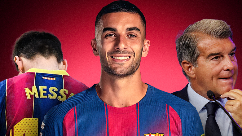 فێران تۆرێس لە نێوان خوان لاپۆرتا و لیۆنێل مێسی