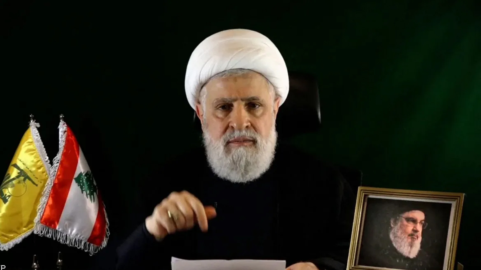 Hezbollah's deputy chief Naim Qassem. (AFP)