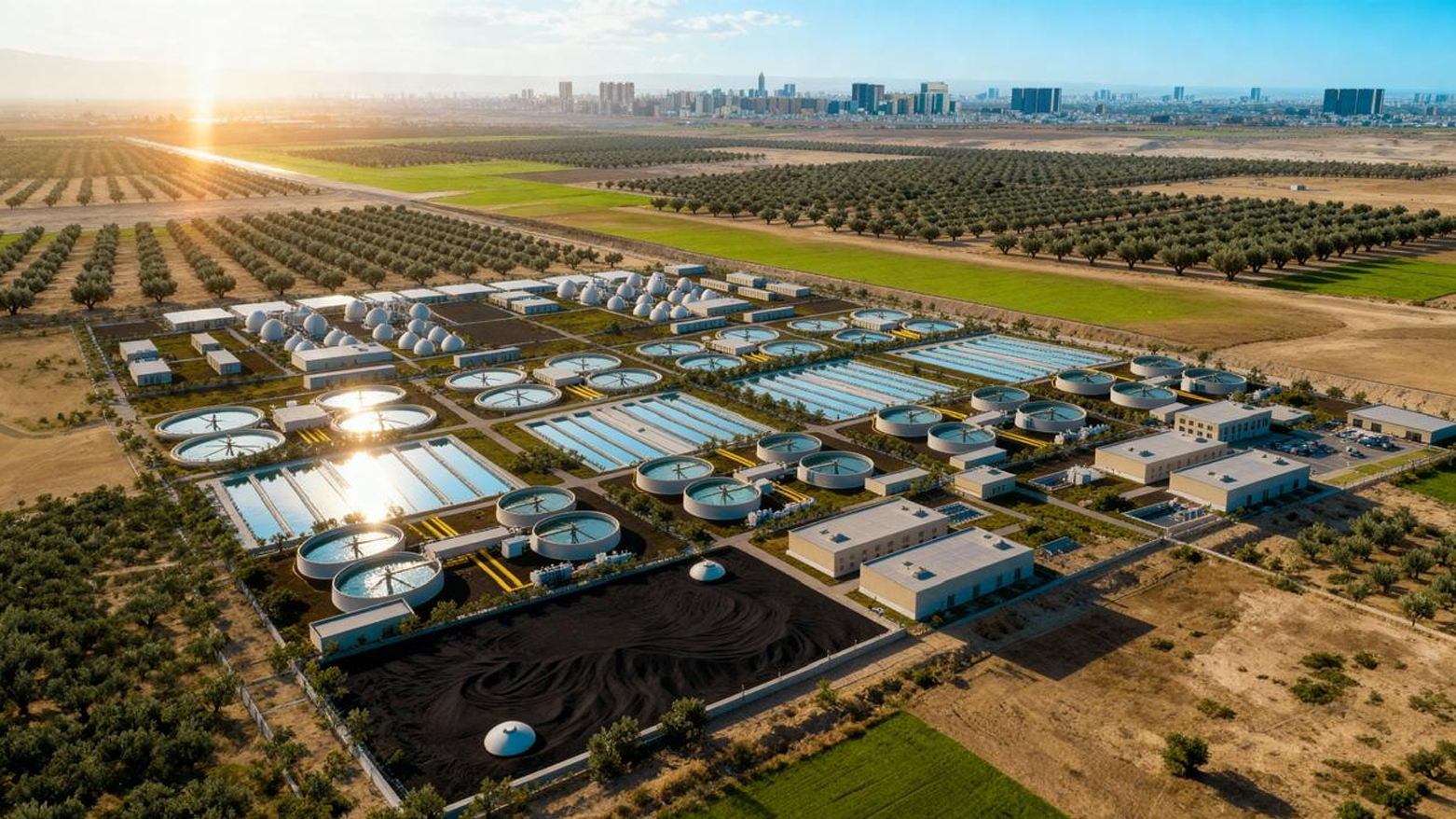 رئيس حكومة إقليم كوردستان يرسي حجر الأساس لمحطة معالجة مياه الصرف الصحي في أربيل