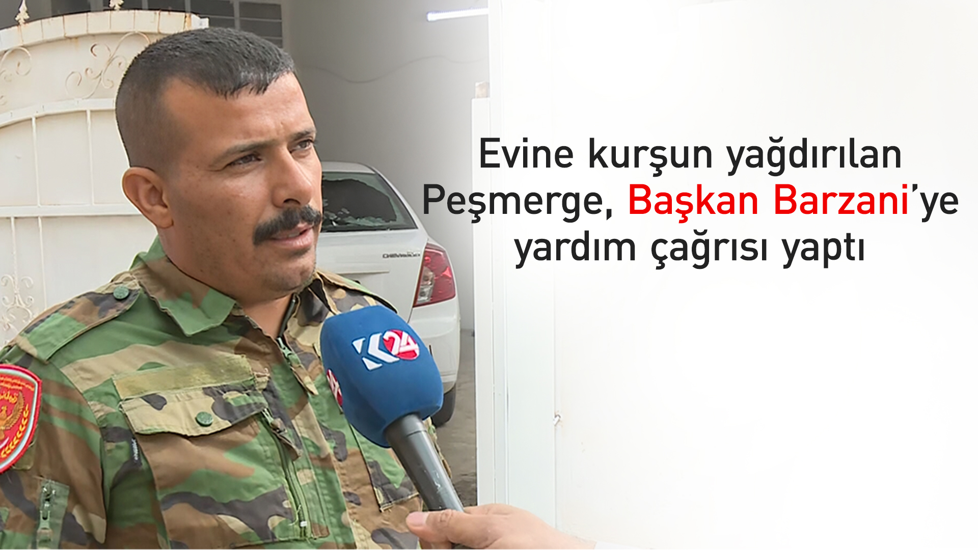 Kerkük- Milletvekili seçilen Takaddum Partisi adayı Peşmerge'nin evine kurşun yağdırdı