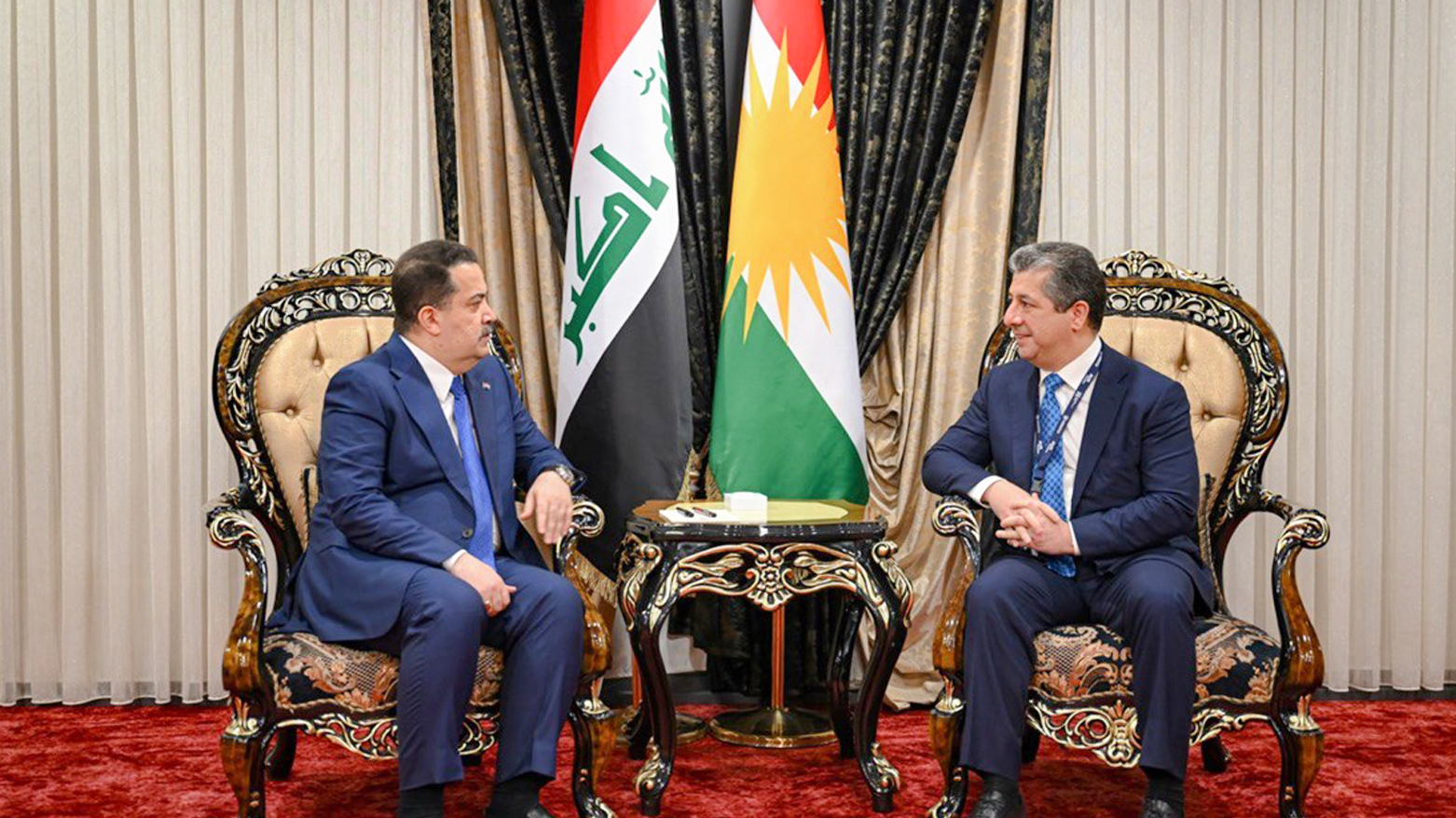 سەرۆکی حکوومەتی هەرێمی کوردستان لەگەڵ سەرۆک وەزیرانی فیدراڵ کۆبووەوە