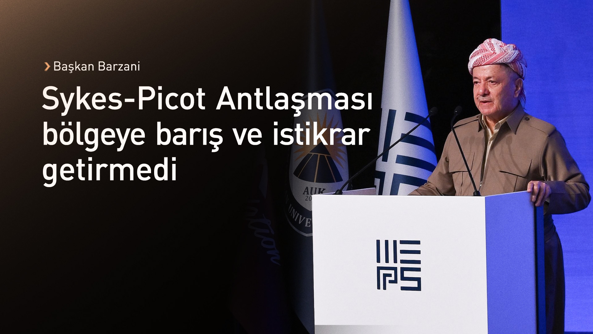 Başkan Barzani: Irak devleti ortaklık esasına göre kuruldu