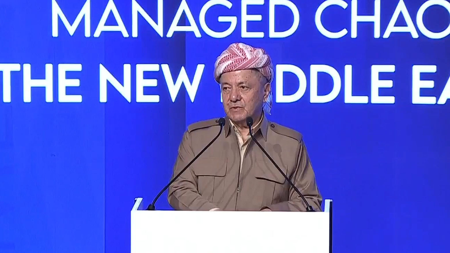 خطاب الرئيس مسعود البارزاني في (ميبس دهوك)..   رؤية هادئة لمسار العراق وتوازنات الإقليم ومكانة الكورد في المنطقة