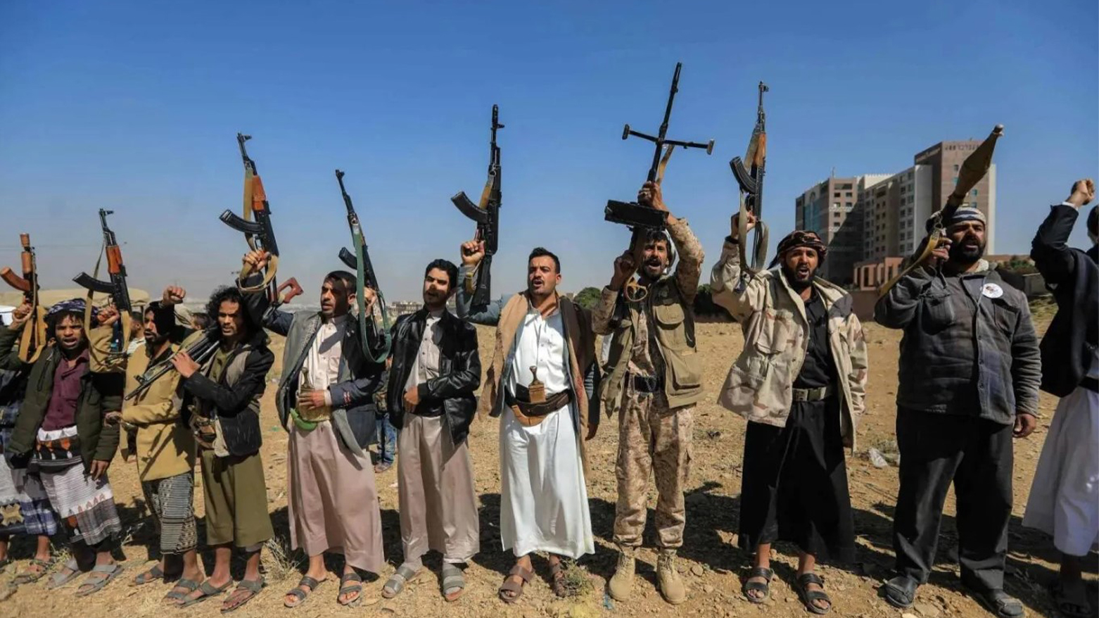 Yemeni militants gather to mobilize fighters in the Houthi-controlled capital, Sanaa on November 2, 2025. (Photo: AFP)