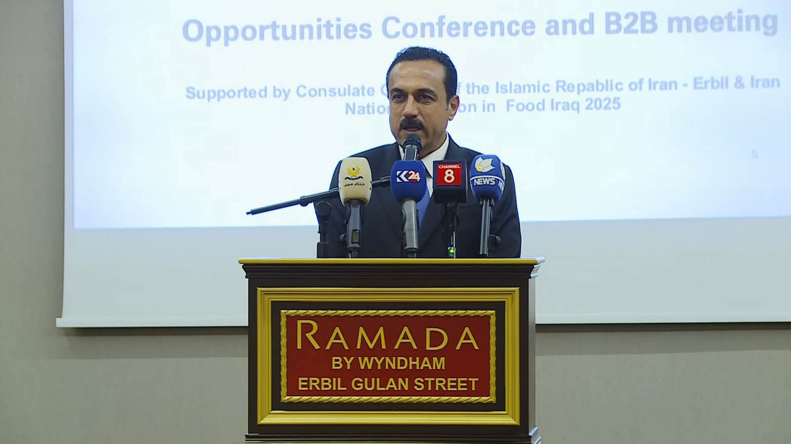محافظ أربيل: لدينا علاقات تجارية جيدة جداً مع إيران