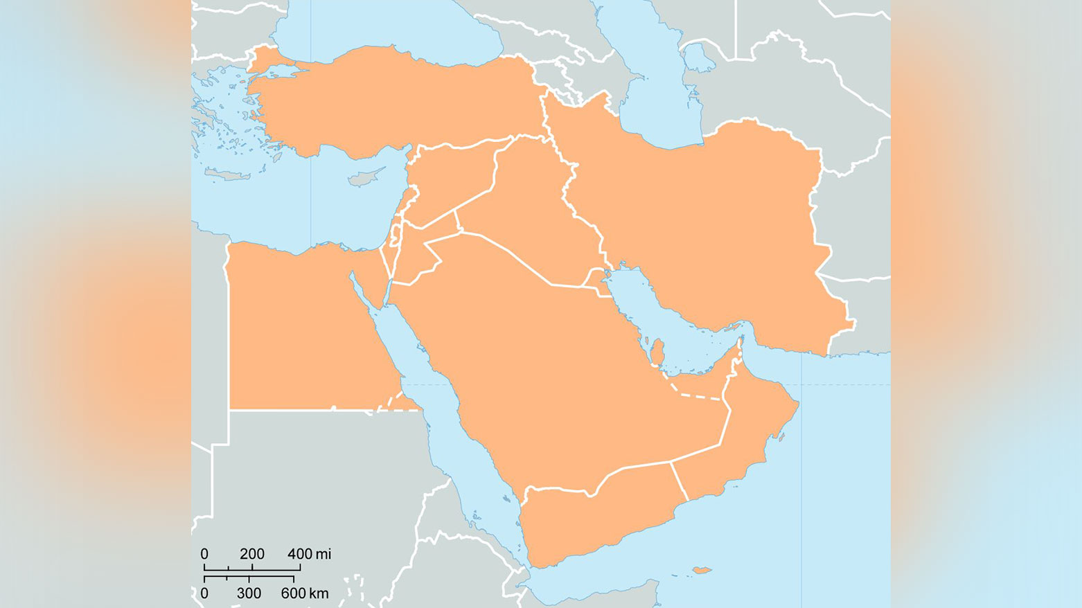 The map of the Middle East. (Photo: Britannica)