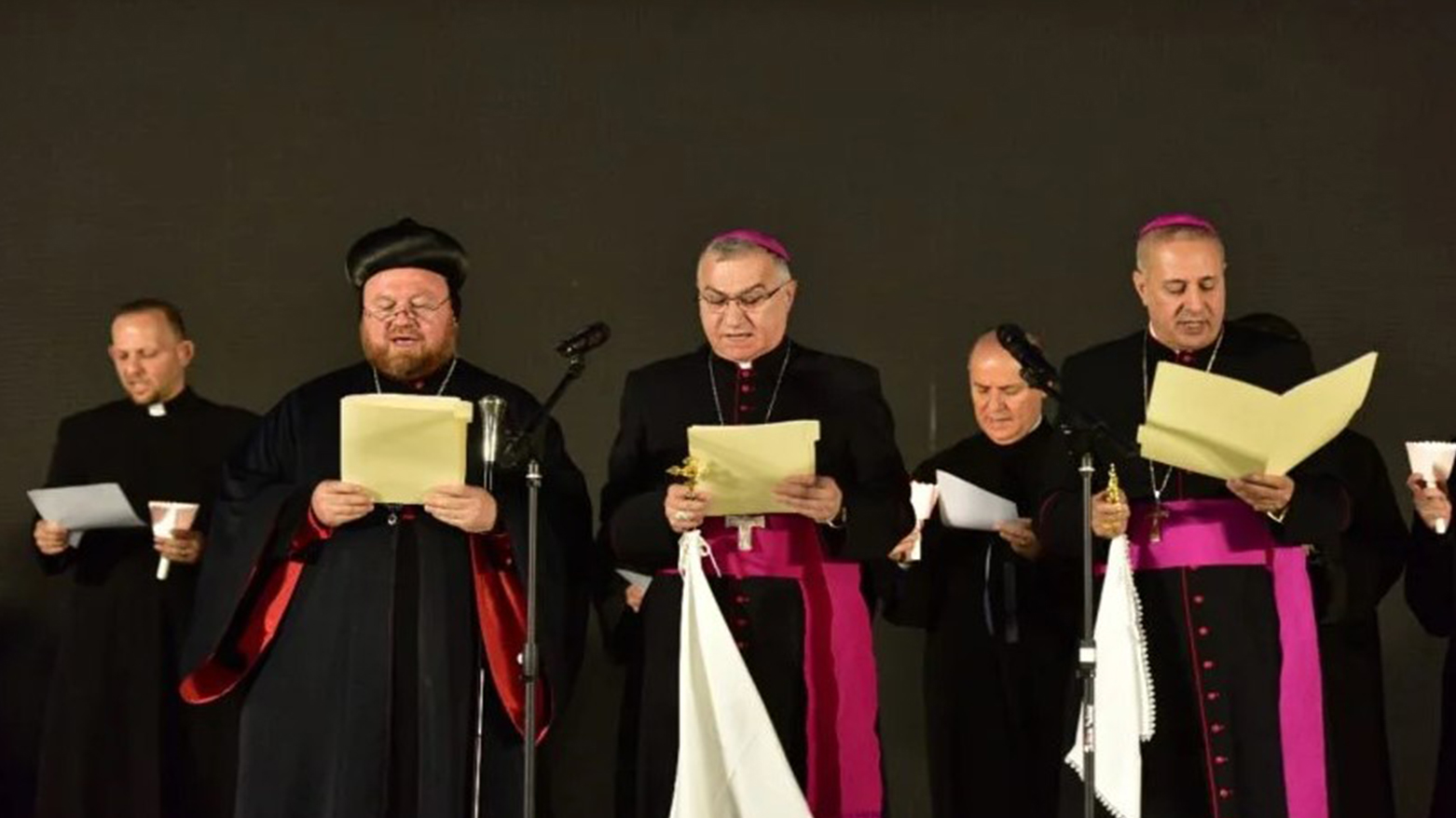 (L - R), Bishop Nicodemus Dawood, Bishop Bashar Matty Warda, Bishop Nathaniel Nizar Semaan. (Photo: Kurdistan24)